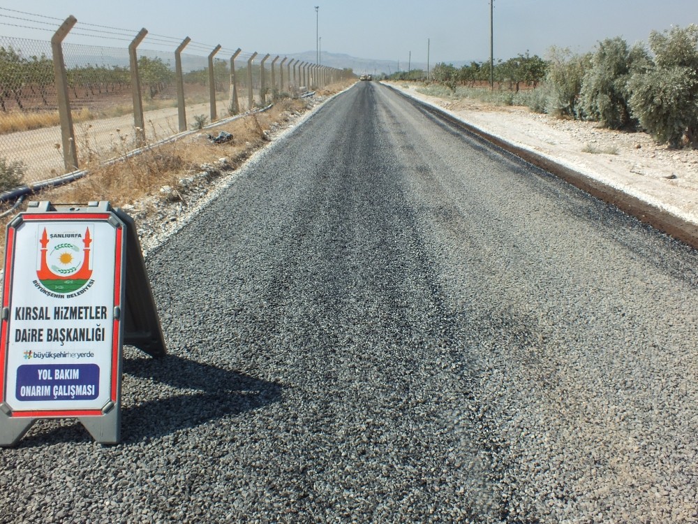 Birecik kırsalında asfalt seferberliği