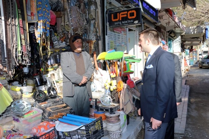 Akçakale kaymakamı ilçe esnafını ziyaret etti
