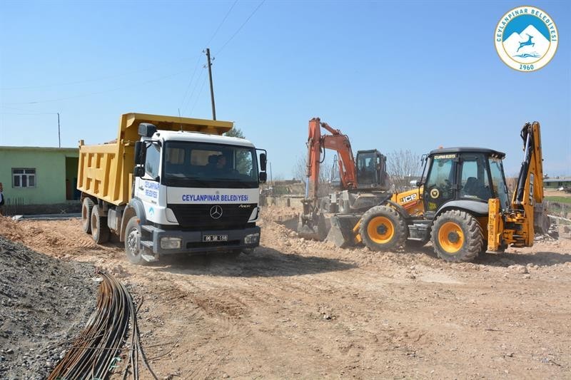 Ceylanpınar Alaca Mahallesinde kültür evi çalışmalarına başlanıldı