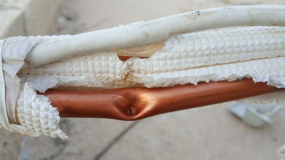 Klima borusu merminin eve girmesini engelledi