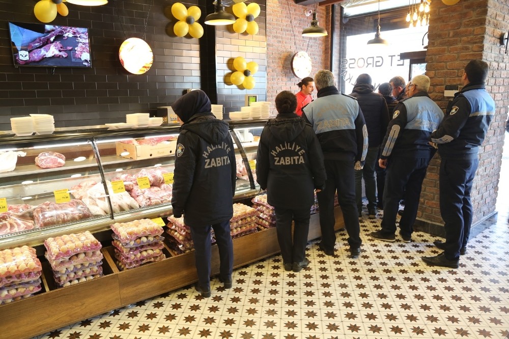 Haliliye Belediyesi Zabıta Müdürlüğü işletmeleri denetledi