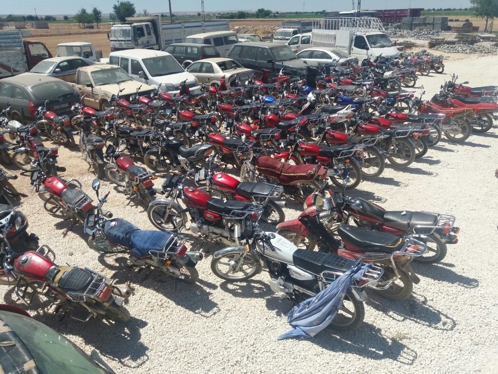 Şanlıurfa’da 166 çalıntı motosiklet ele geçirildi