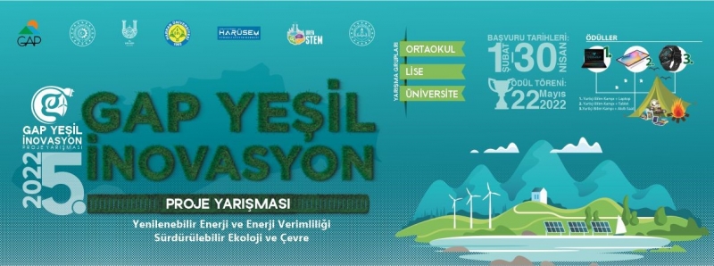 5.GAP Yeşil İnovasyon Yarışması Başvuruları Başladı