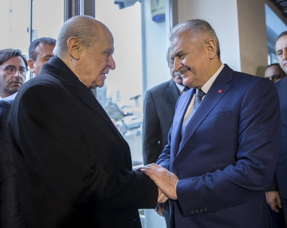 Bahçeli’den TBMM Başkanı Yıldırım’a seçim ziyareti