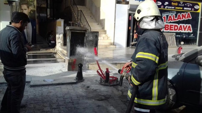 Patlayan trafoda yangın çıktı