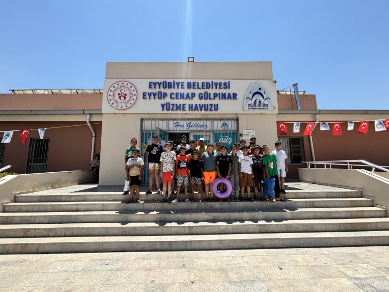 Eyyübiye’de Çocuklar Güvenle Serinliyor