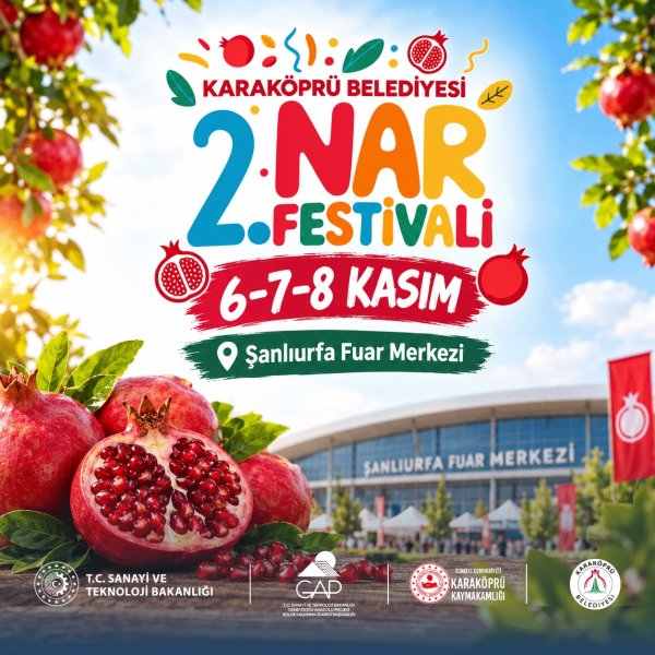 KARAKÖPRÜ'DE NAR FESTİVALİ COŞKUSU BAŞLIYOR