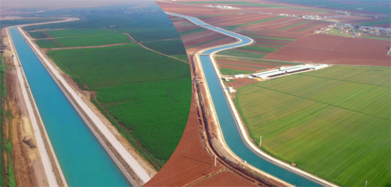 70 BİN FUTBOL SAHASI BÜYÜKLÜĞÜNDE BİR ALAN SULAMAYA AÇILDI