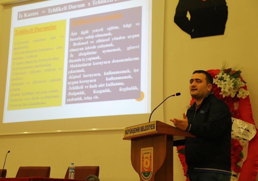 Haliliye’de temizlik işçilerine iş sağlığı ve güvenliği eğitimi