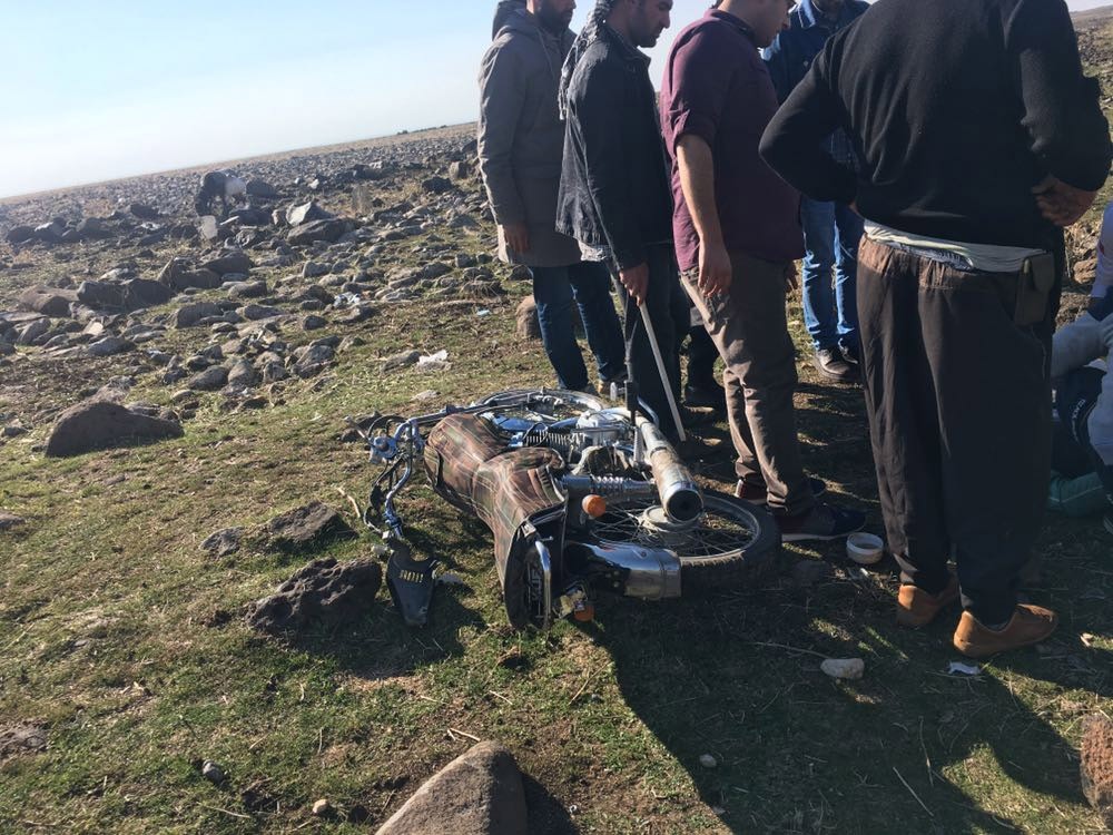 Çaldığı motosikletle kaza yapan kişi ağır yaralandı
