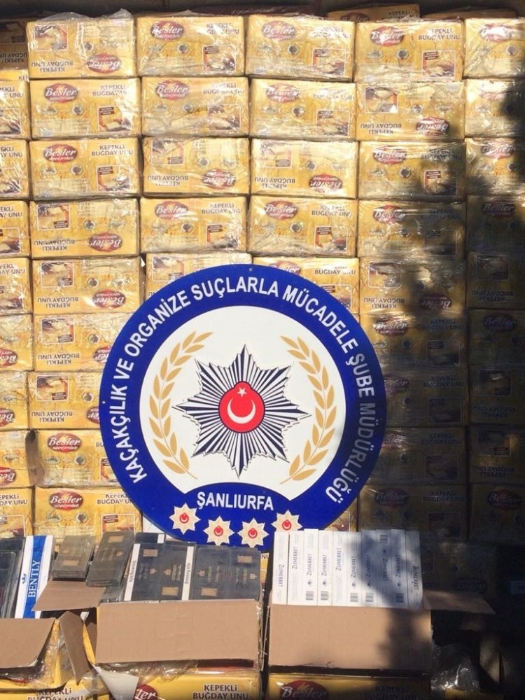 Şanlıurfa’da 262 bin paket kaçak sigara ele geçirildi