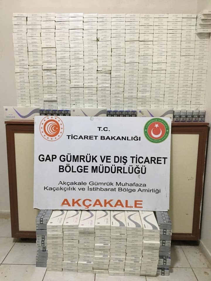 Gümrükte 5 bin 350 paket sigara ele geçirildi