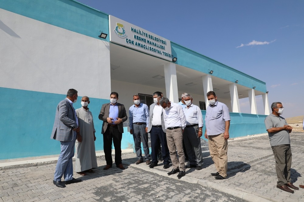 Çalışmaları inceleyip muhtarlarla bir araya geldi