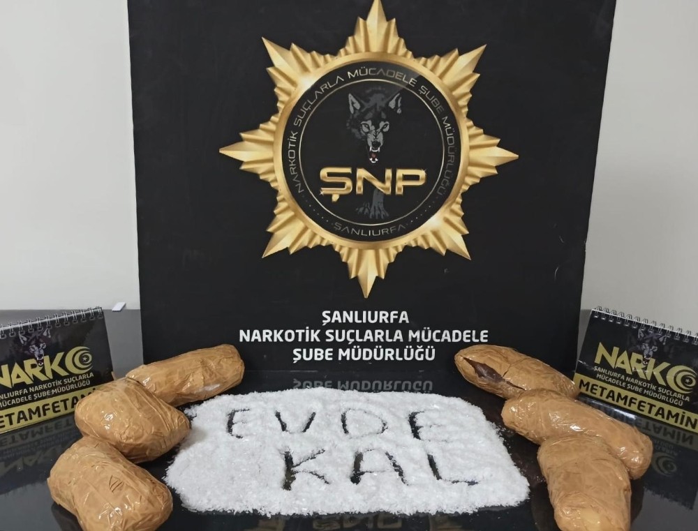 Şanlıurfa’da 3 kilo metamfetamin ele geçirildi