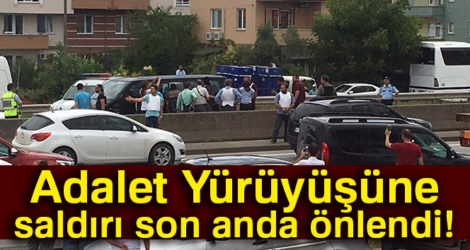 “Adalet Yürüyüşü”ne saldırı girişimi son anda önlendi