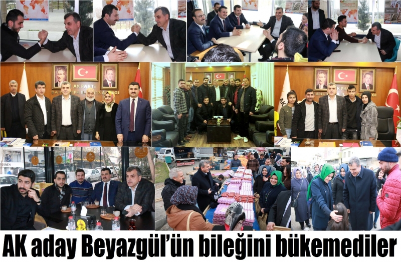 AK aday Beyazgül’ün bileğini bükemediler