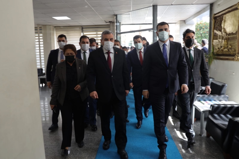 AK PARTİ GENEL MERKEZ GENÇLİK KOLLARI BAŞKANINDAN BAŞKAN BEYAZGÜL’E ZİYARET