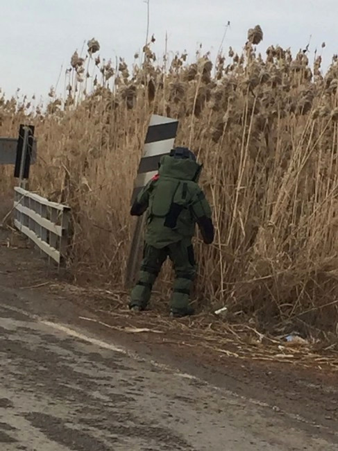 Akçakale-Ceylanpınar Karayolu Üzerinde Tespit Edilen Eyp İmha Edildi