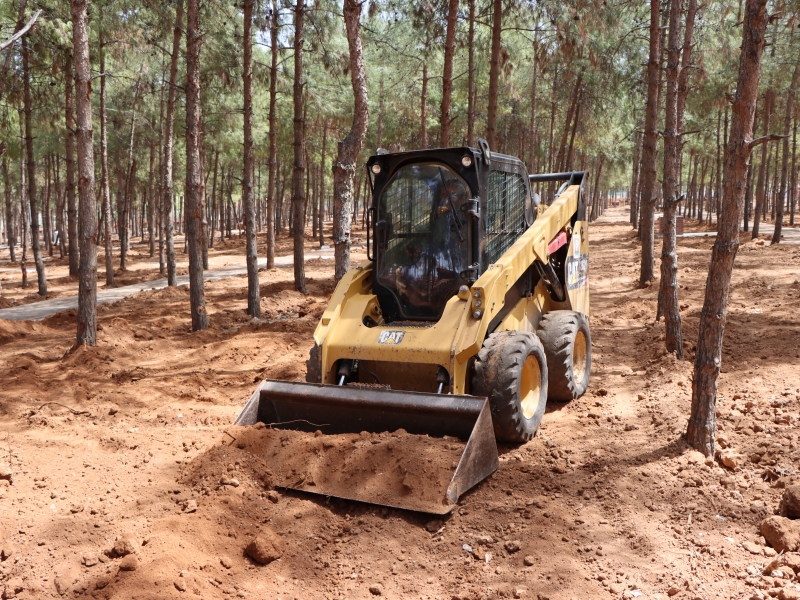 Akçakale mesire alanında çalışmalar sürüyor