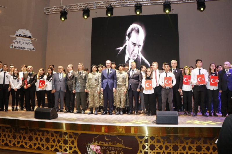 Atatürk 10 Kasım'da Şanlıurfa:'da Anıldı
