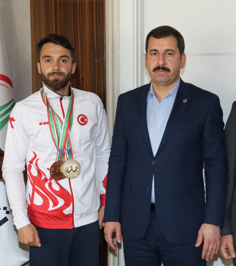 Avrupa Şampiyonundan Başkan Baydilli'ye Ziyaret