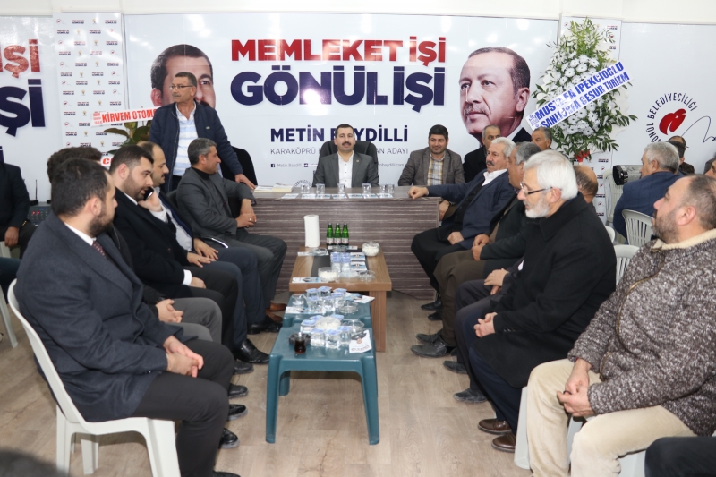 Başkan Adayı Baydilli'ye Destekler Çığ Gibi