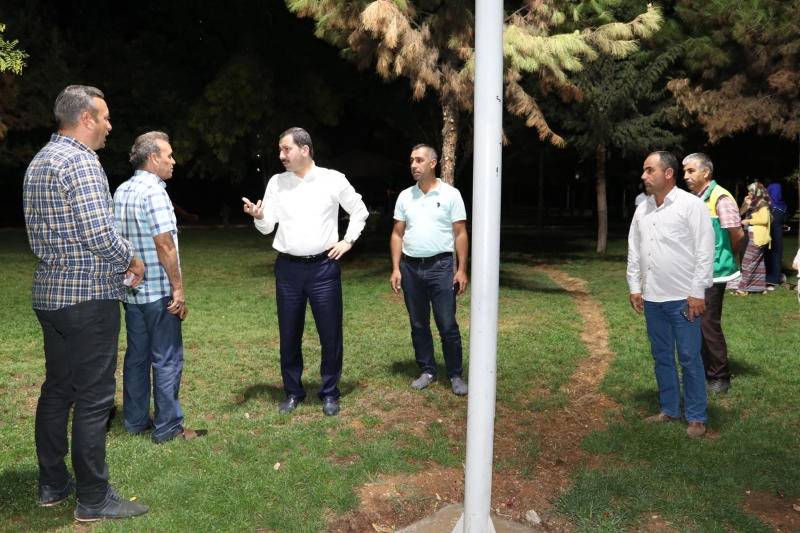 Başkan Baydilli Gece Gündüz Sahada