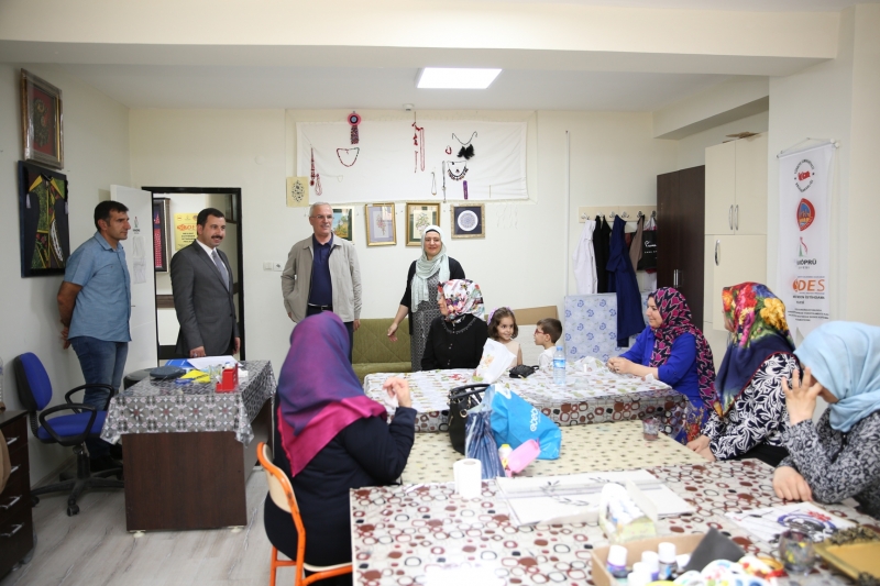 Başkan Baydilli Kursları Ziyaret Etti