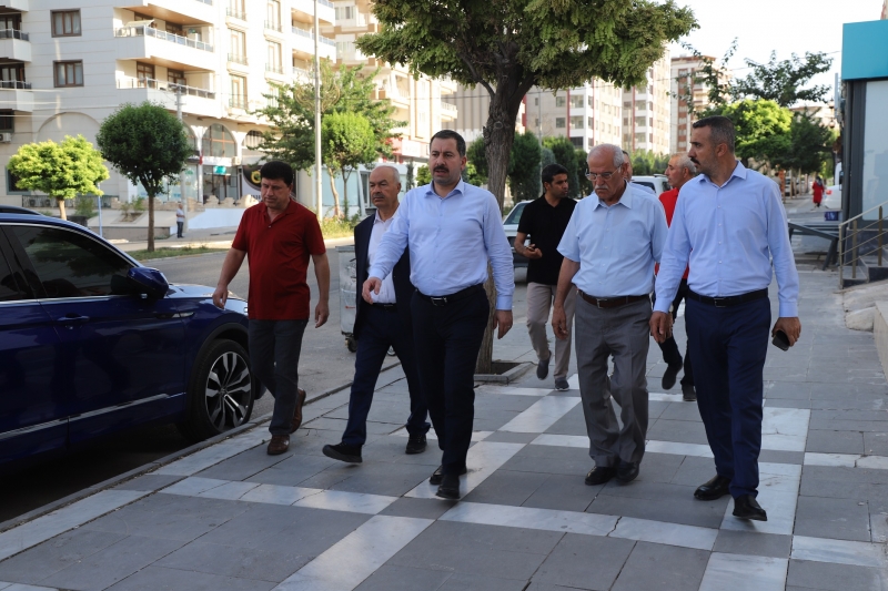 BAŞKAN BAYDİLLİ MESAİYE SAHA GEZİSİYLE BAŞLADI