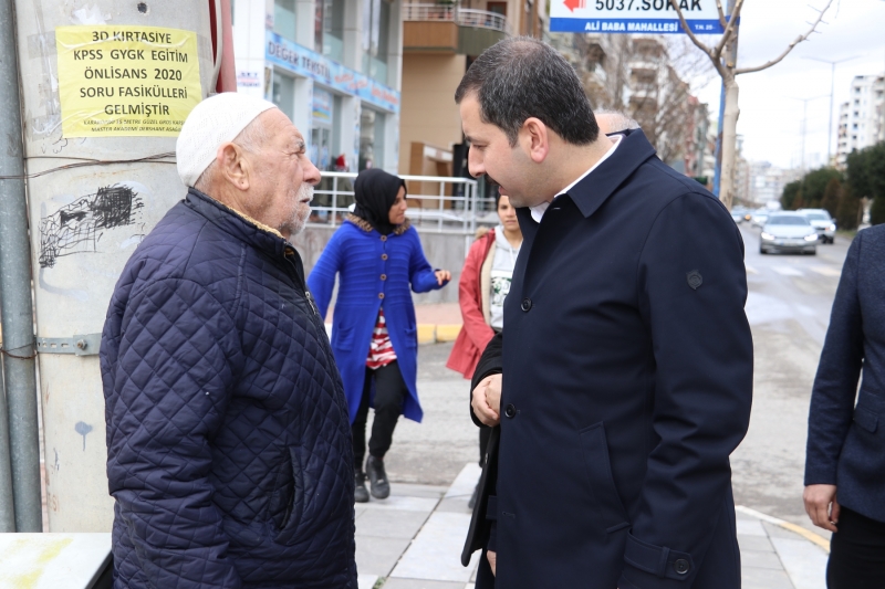 BAŞKAN BAYDİLLİ VATANDAŞ VE ESNAFLA İÇ İÇE