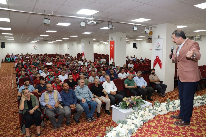 BAŞKAN BAYDİLLİ’DEN BAYRAM ÖNCESİ PERSONELLE TOPLANTI