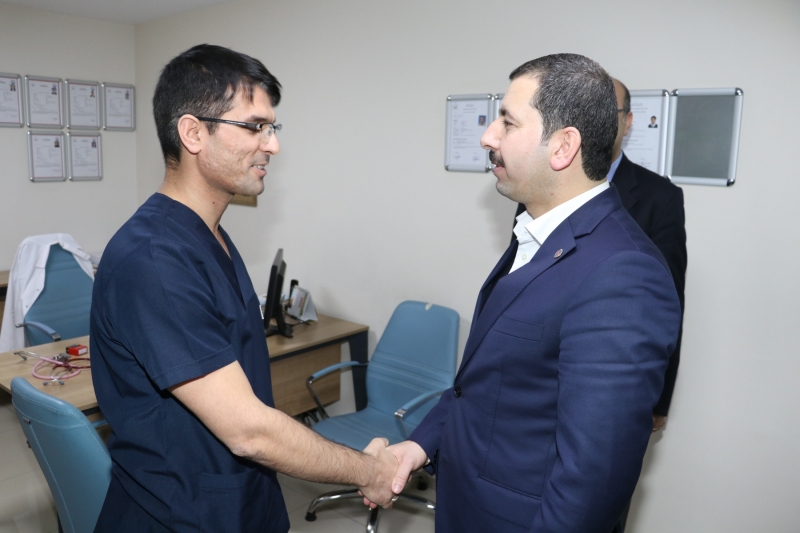 Başkan Baydilli'den Hastanelere Ziyaret