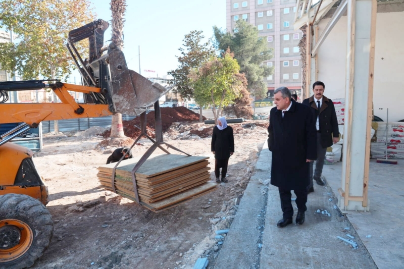 BAŞKAN BEYAZGÜL DEVAM EDEN ÇALIŞMALARI YERİNDE İNCELEDİ