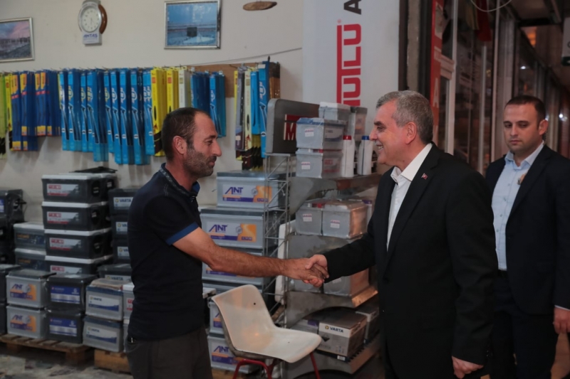 BAŞKAN BEYAZGÜL ESNAF ZİYARETLERİNİ SÜRDÜRÜYOR