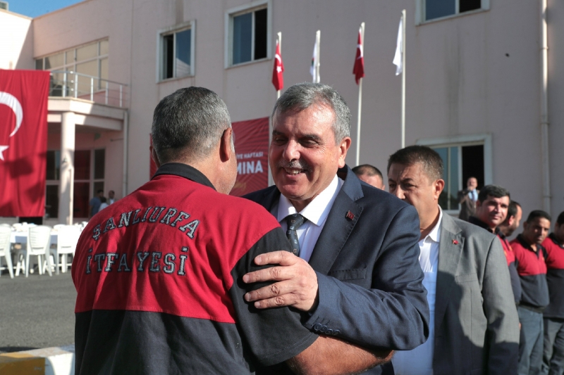 BAŞKAN BEYAZGÜL İTFAİYECİLİK HAFTASINDA İTFAİYE ERLERİYLE BULUŞTU