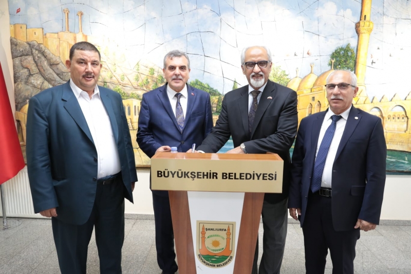 BAŞKAN BEYAZGÜL, KUVEYT BÜYÜKELÇİSİNİ AĞIRLADI