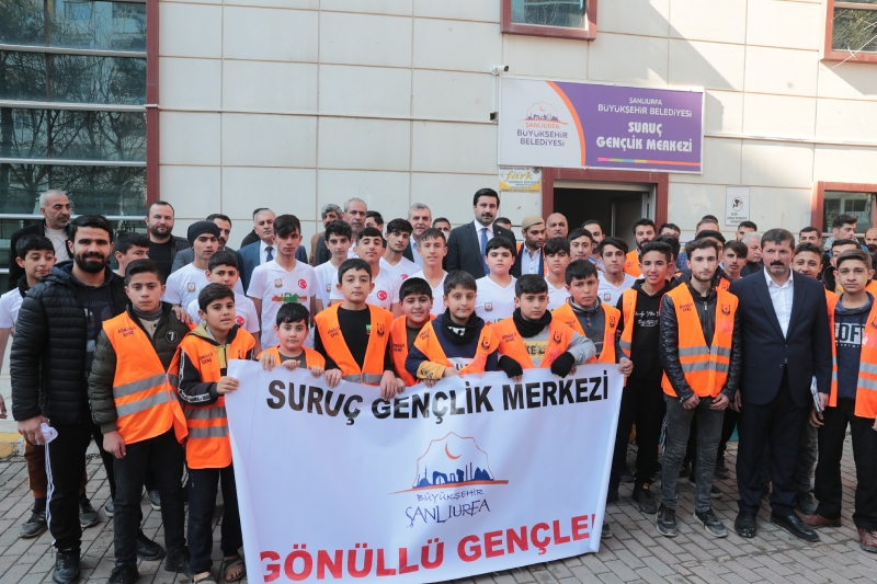 BAŞKAN BEYAZGÜL SURUÇ’TA DEVAM EDEN ÇALIŞMALARI İNCELEDİ