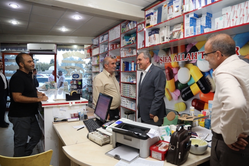 BAŞKAN BEYAZGÜL’DEN ÇARŞI PAZAR ESNAF ZİYARETİ