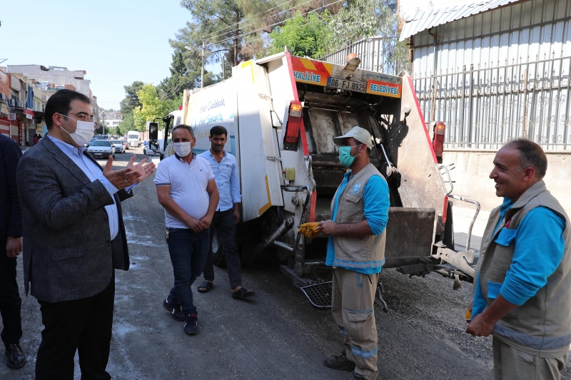 BAŞKAN CANPOLAT, ASFALT HAZIRLIĞINI İNCELEDİ