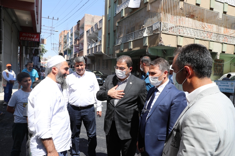 Başkan Canpolat asfalt çalışmalarını inceledi