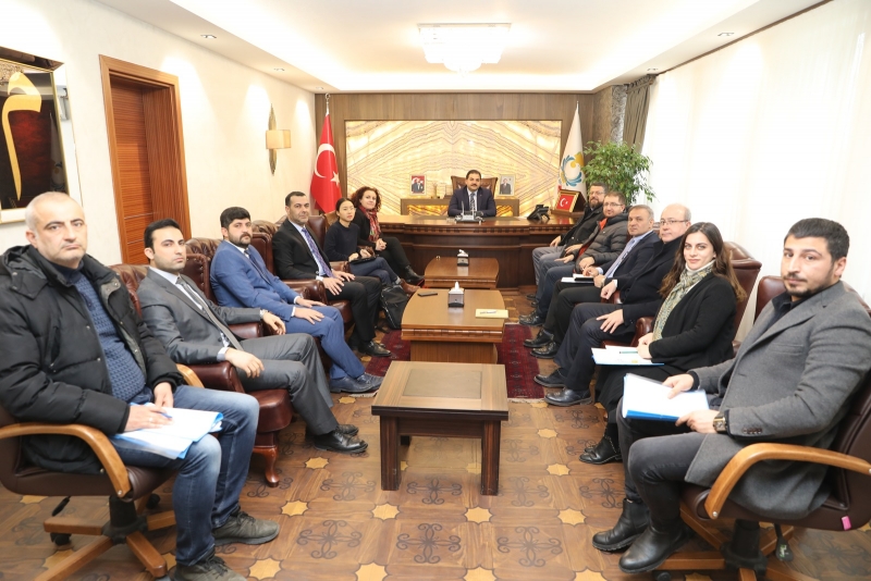 BAŞKAN CANPOLAT İLE UNDP HEYETİ BÜYÜK PROJEYİ GÖRÜŞTÜ