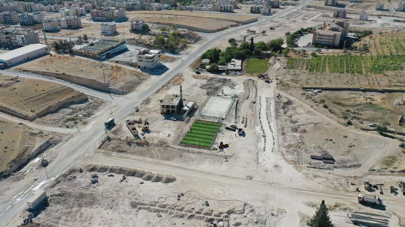 BAŞKAN CANPOLAT: MİLLET BAHÇESİNİN İNŞAATI HIZLA SÜRÜYOR