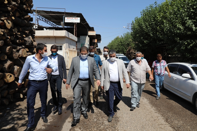 BAŞKAN CANPOLAT ODUNCULAR PAZARI ESNAFINI DİNLEDİ