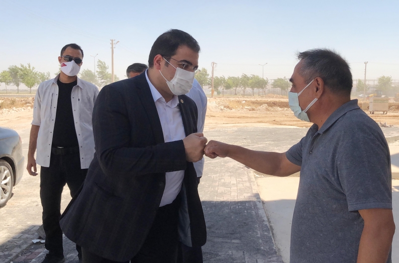 BAŞKAN CANPOLAT, YOL VE PARK ÇALIŞMALARINI İNCELEDİ