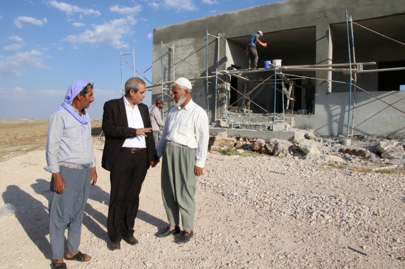 Başkan Demirkol,Kültür Evi İnşaatında İncelemelerde Bulundu