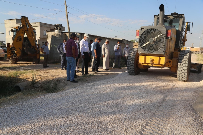 BAŞKAN KUŞ, ÇALIŞMALARI YERİNDE İNCELEMEYE DEVAM EDİYOR.