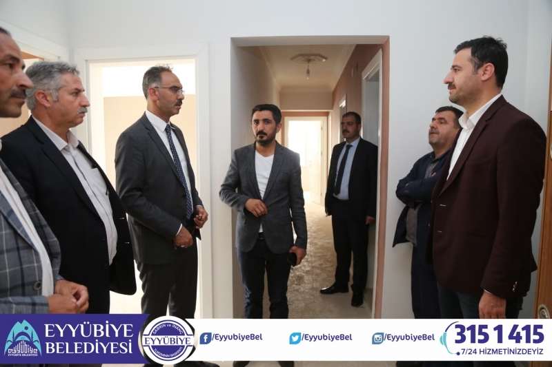 Başkan Kuş Turkuaz Konutlarındaki Çalışmaları Yerinde İnceledi