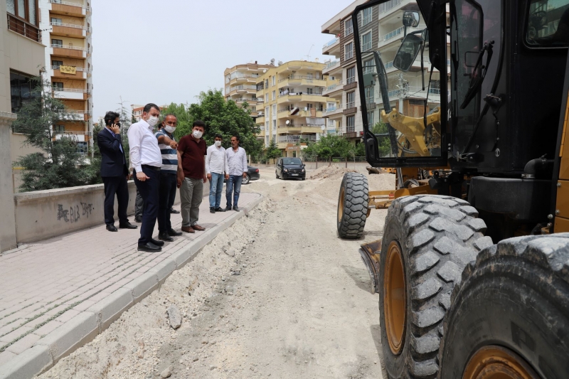 Baydilli yol çalışmalarını inceledi