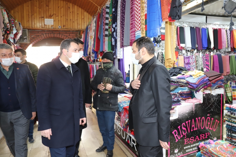 Baydilli’den çarşı esnafına ziyaret