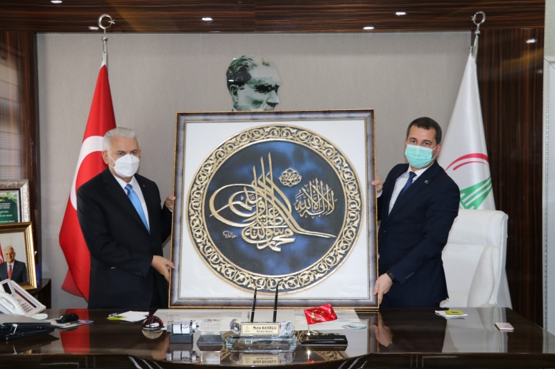 BİNALİ YILDIRIM'DAN BAŞKAN BAYDİLLİ'YE ZİYARET